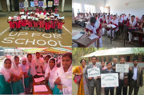 World Vision Bangladesh collect #UpForSchool signatures