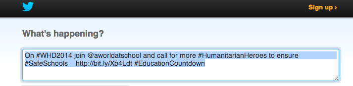 #EducationCountdown tweet