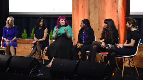 Facebook #RewritingTheCode panel discussion picture by Getty Images