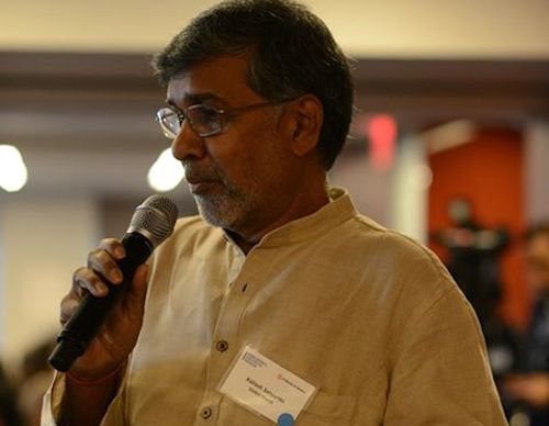 Kailash Satyarthi at A World at School forum