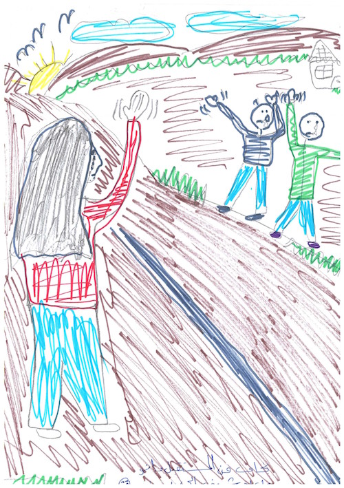 Syrian children's drawings from aid agency CAFOD