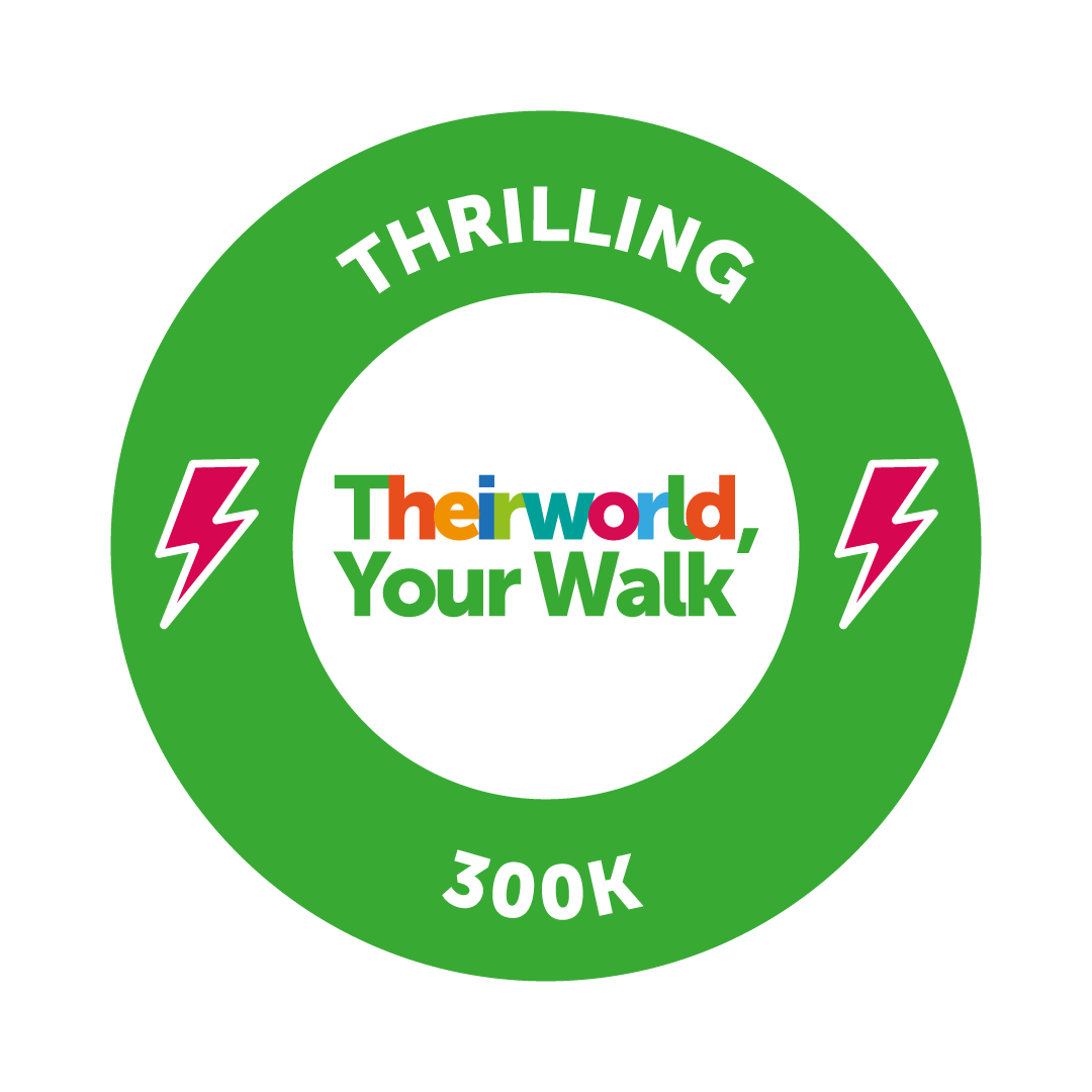 Theirworld Your Walk 300k milestone sticker