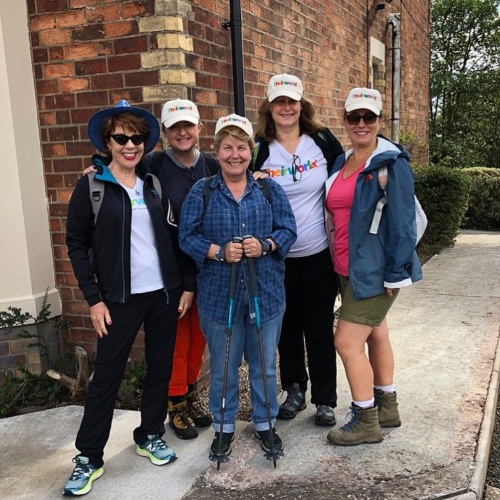 Celebrities walk Scottish coastal path to raise £30,000 for Theirworld