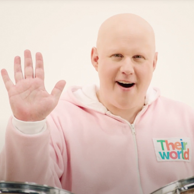 comedian waving