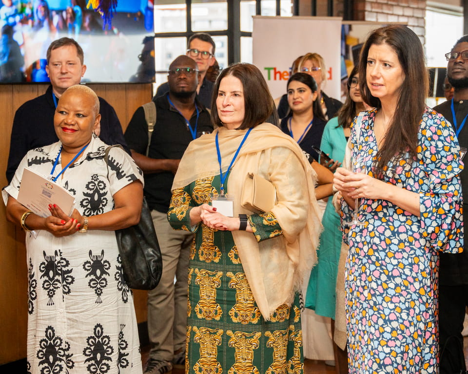 Nosipho Waqu, Shannon de Boissard, and Christianne Cavaliere at the GYA summit