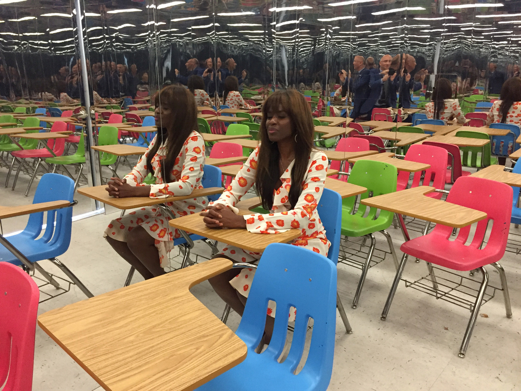 June Sarpong in infinity classroom
