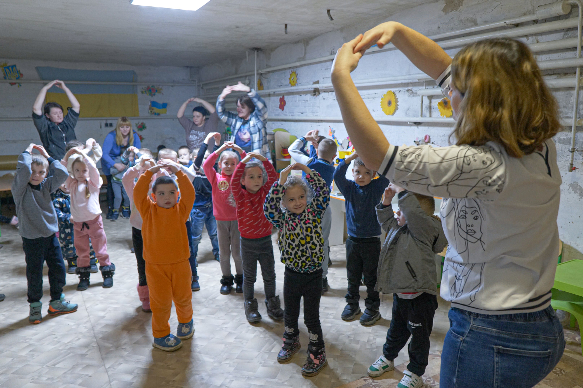 Photography of Zagalytsiv Lyceum in Kyiv region, Ukraine. Our team visited the Kindergarten to understand some of the issues for Early Years in Ukraine as part of Theirworld's partnership with Ukraine's government to transform education and development for children aged three to five.